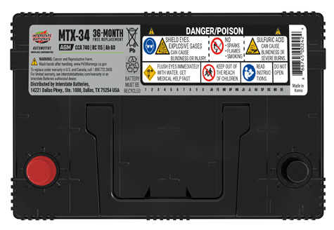 MTX-34 Battery